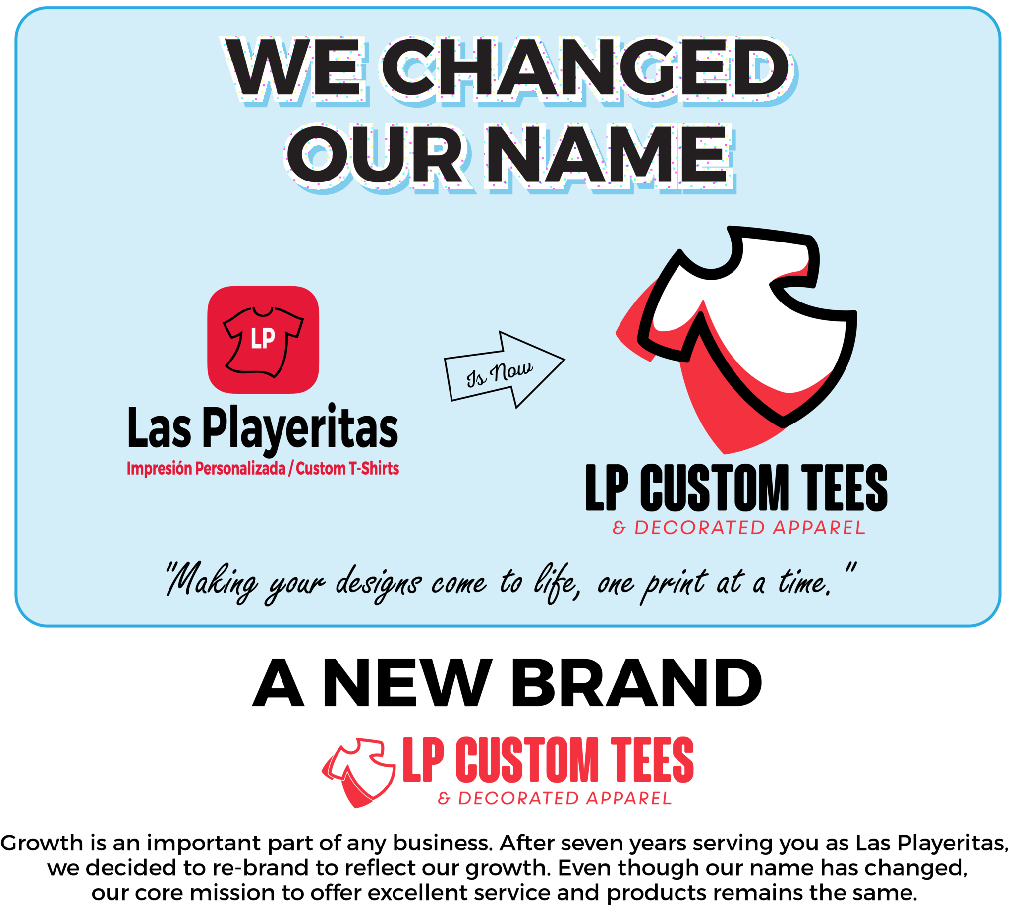 Las Playeritas LP Custom Tees & Decorated Apparel